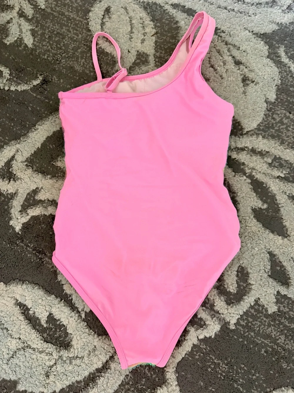 Lola + The Boys: Girls’ Rainbow Sequin One-Piece Swimsuit (size 12)